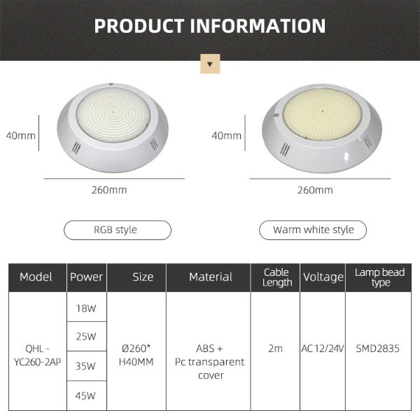 Energy Efficiency Meets Elegance: LED Color Changing Pool Lights