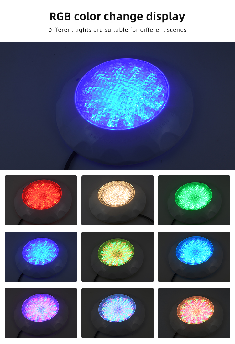 YC260-A 12w 18w 25w 35w ABS RGB LED Swimming Pool Lights YC260-A 12w 18w 25w 35w ABS RGB LED Swimming Pool Lights