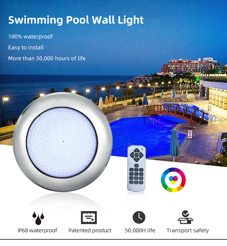 YC260-2SP Stainless Steel 18w 25w 35w 45w Led Swimming Pool Light