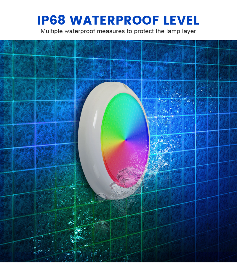 swimming pool with lights