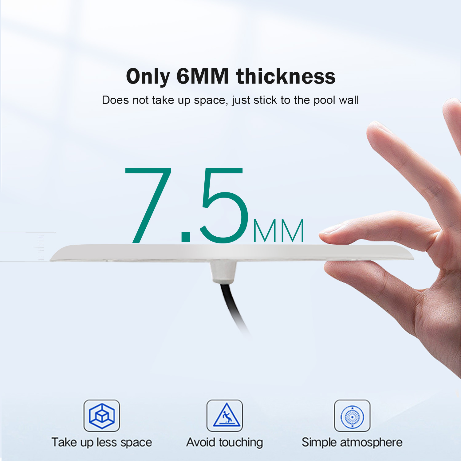 swimming pool with led lights