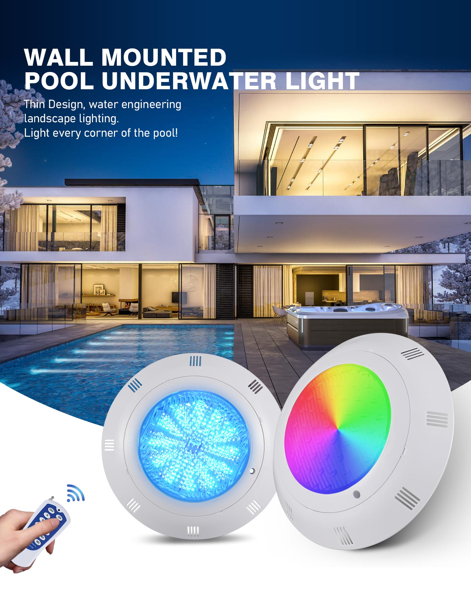 Rgb Led Swimming Pool Light