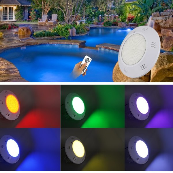 Swimming Pool Safety with Color Changing Pool Lights