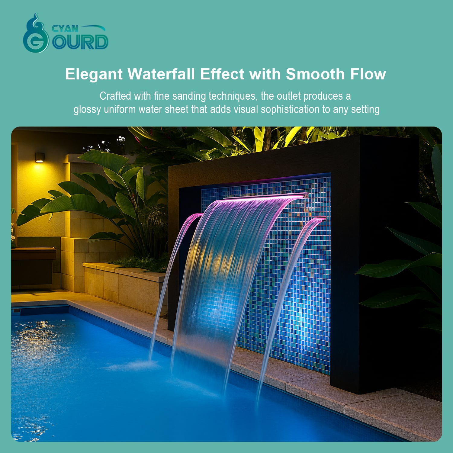 LED Waterfall Light, waterproof