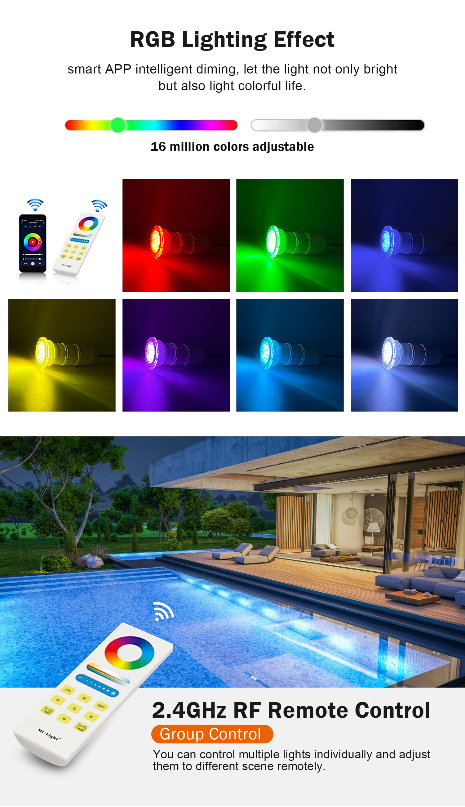 Nicheless Pool Light
