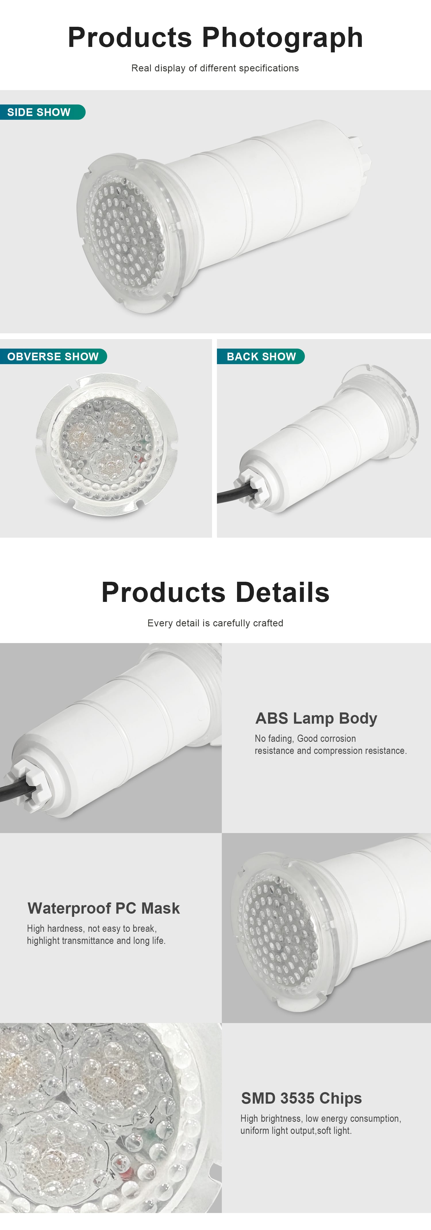 Nicheless Pool Light