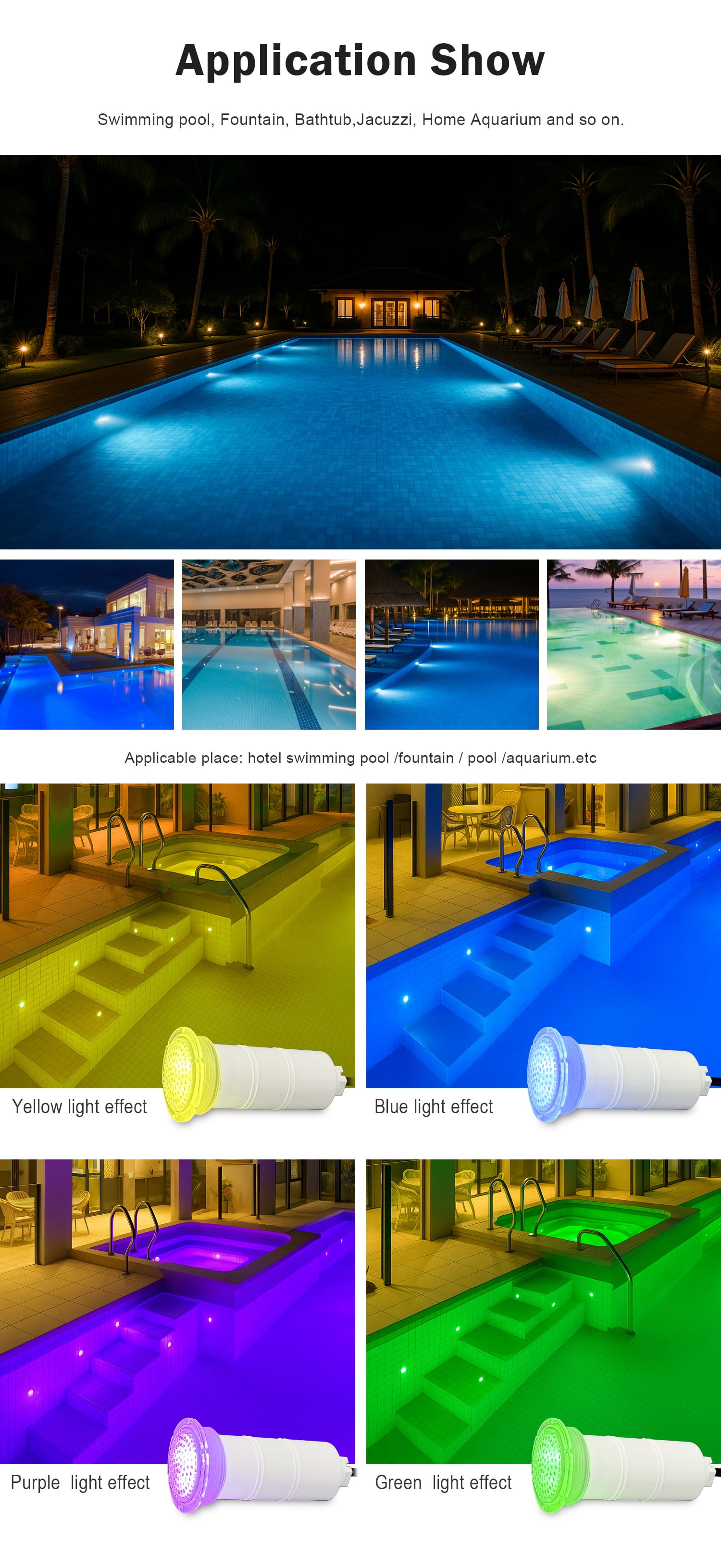 Nicheless Pool Light